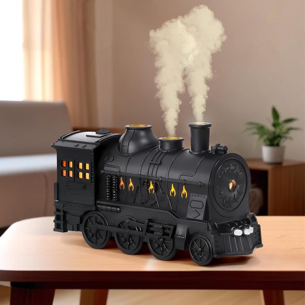 Petit train humidificateur d'aromathérapie diffuseur d'huile essentielle de bureau ornements vintage ménage grand volume de brouillard