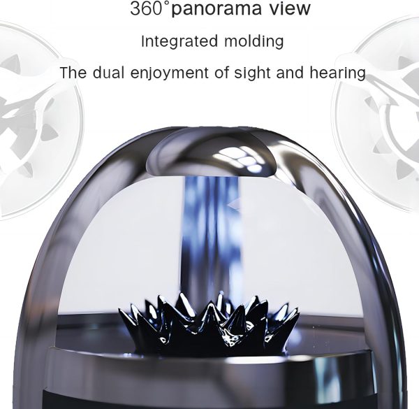 Ferrofluid Speaker - Music Comes to Life with Dancing Ferrofluid, Bluetooth 5.0 Wireless Speaker, and 4-Color Customizable Lights - 이미지 2